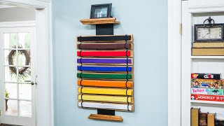 DIY Karate Belt Display - Home & Family