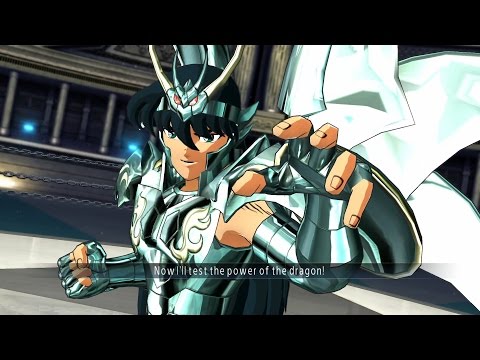 Saint Seiya Soldier's Soul: Dragon Shiryu God Cloth Moveset Gameplay [PS4] (English)