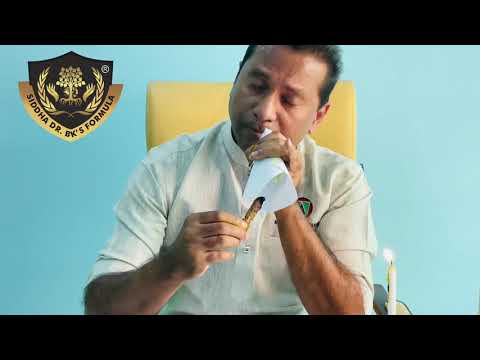DR. BK. CHANDRAN Demonstrating Nasal Cleanse Technique For Prevent From Covid-19 (Part 1)