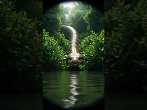 #DreamScreenAI Very closed beware of giant snake attack inriver #ai #animals #snakevideo #snake