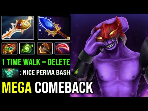 CRAZY MEGA COMEBACK 100% Pure Bash Lord LVL 30 Faceless Void Deleted Anything in 1 Time Walk DotA 2