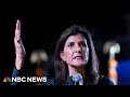 Watch: Nikki Haley announces she is suspending her presidential campaign | NBC News