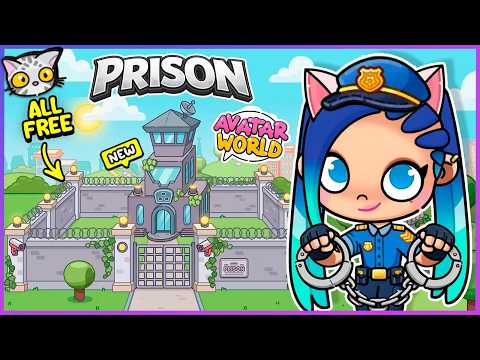 🔒💥 FREE FULL PRISON in Avatar World! (Yard, Cells & Security) | Lily and Tofu
