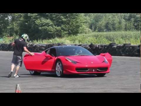 qdmproduction - RAW - Marc Landreville drifting Ferrari 458 Italia