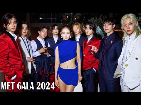 Jennie with Stray Kids at Met Gala 2024