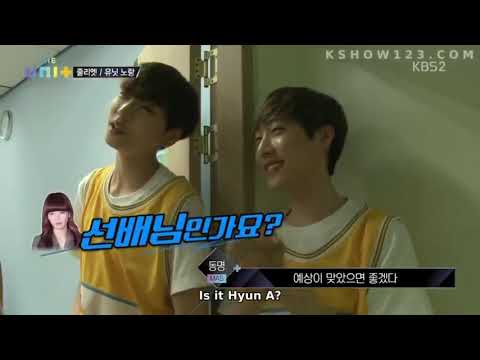 Ki Jung and Dongmyeong fangirling over HyunA | The Unit Epi 12