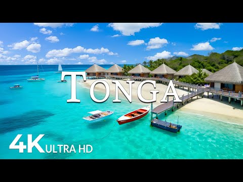 FLYING OVER TONGA (4K UHD) – Soothing Music Along With Beautiful Nature Video - 4K Video UHD #3