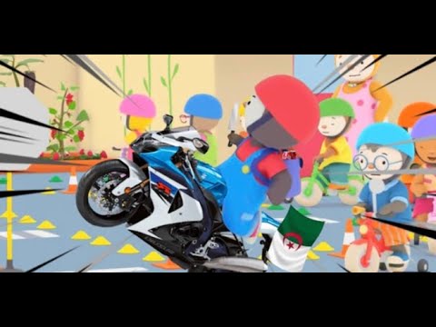 Parodie Tchoupi - Roule en bécane à l'école