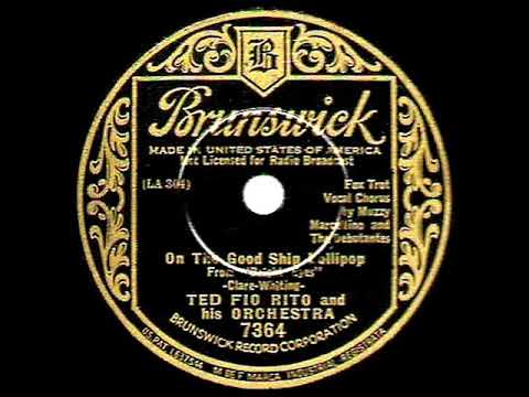1935 Ted Fio Rito - On The Good Ship Lollipop (Muzzy Marcellino & The Debutantes, vocal)