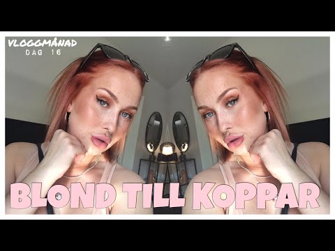 Vloggmånad dag 16: TONAR HÅRET ORANGET/RÖTT OCH LYCKAS! ÄNTLIGEN!!!!