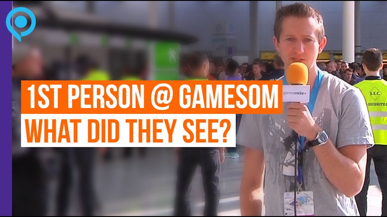 The first person into GamesCom 2015 went to see... - YouTube