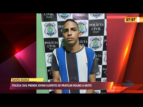 Polícia prende jovem suspeito de roubar motos na Santa Maria da Codipi 25 03 2021