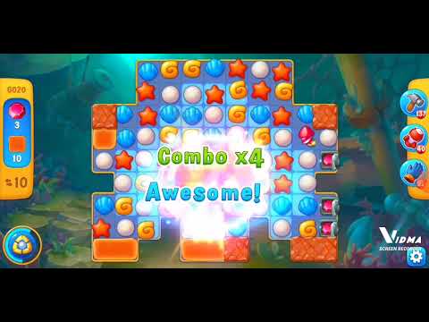 Fishdom. 6020 level no boosters and diamonds - 22 moves