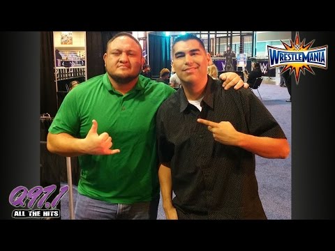 Q97.1's Danny Salas interviews Samoa Joe during Wrestlemania weekend!