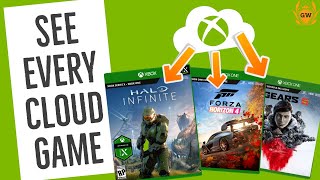 How to see ALL Games you can play with Xbox Cloud Gaming on your XBOX Console!