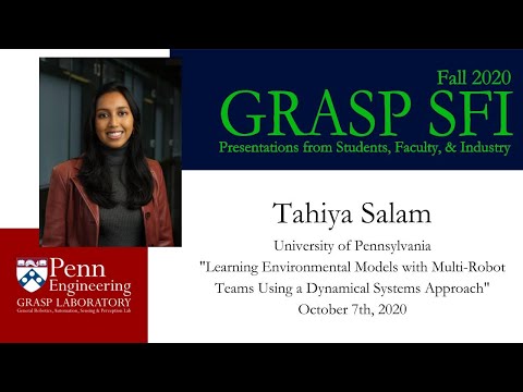 [VIRTUAL] Fall 2020 GRASP SFI: Tahiya Salam - October 7th