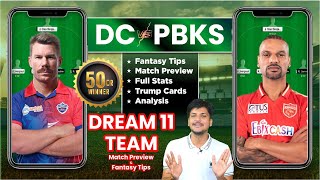 DC vs PBKS Dream11 Team Prediction, PBKS vs DC Dream11: Fantasy Tips, Stats and Analysis