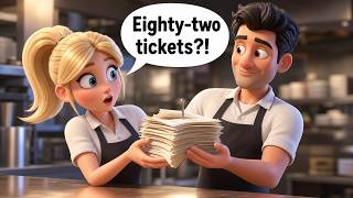 🍳 A Line Cook's Morning Rush | Slow and Easy English Story for Beginners