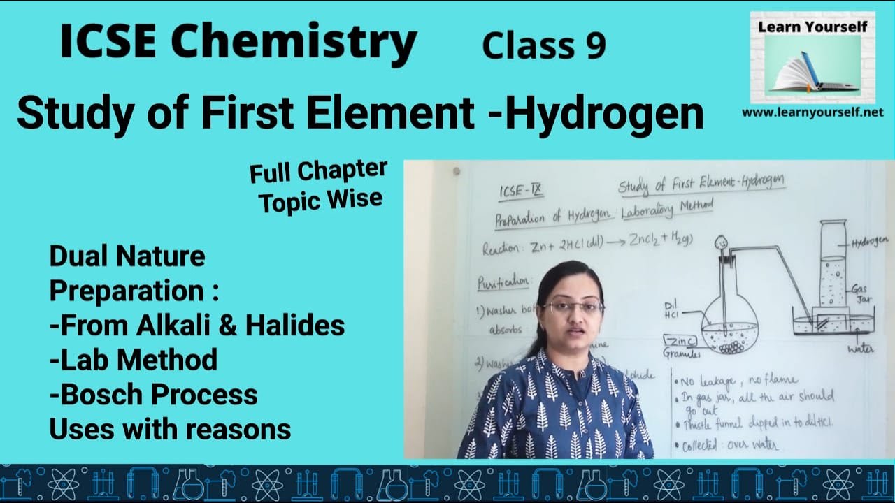 ICSE Std-9 Che-Study of first Element-Hydrogen||Full chapter|| NEET, JEE, JEE Advance, NET Chemistry