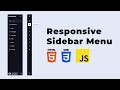 Responsive Side Navigation Bar Using HTML CSS And JavaScript Dashboard Sidebar Menu