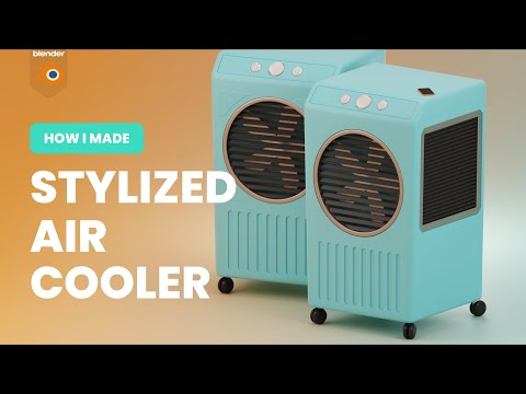 How to make stylized Air Cooler in blender