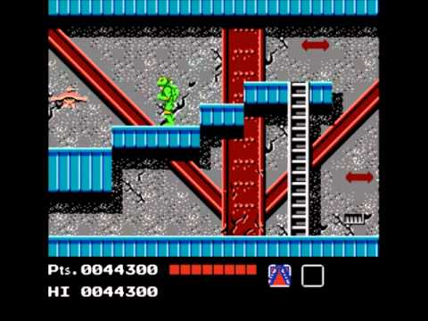 Ninja Turtles (NES) Insufferable Walkthrough 02 - DAM! DAM! DAM!