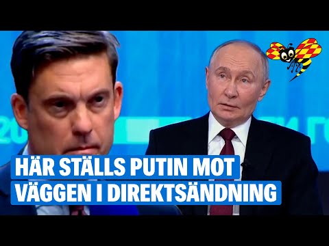Putins reaktion – på kritiken i direktsändning