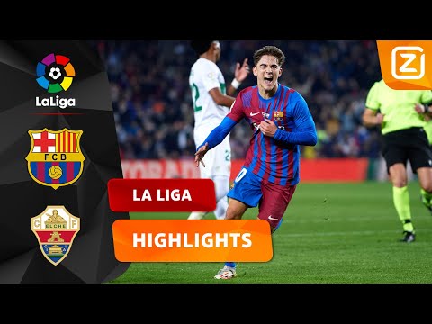 SCHITTERENDE DEBUUTGOAL VAN GAVI! 😍 | Barcelona vs Elche | La Liga 2021/22 | Samenvatting