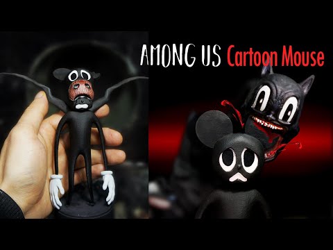 Making Real Cartoon Mouse Among us Impostor Kill Sculpture Timelapse  "Trevor Henderson" Creepypasta
