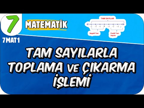 Tam Sayılarla Toplama ve Çıkarma İşlemi 📘 7. Sınıf Matematik #2025