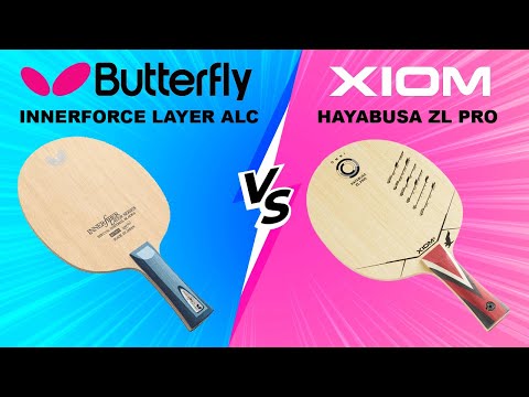 Butterfly Innerforce Layer ALC VS Xiom Hayabusa ZL PRO Table Tennis Blade