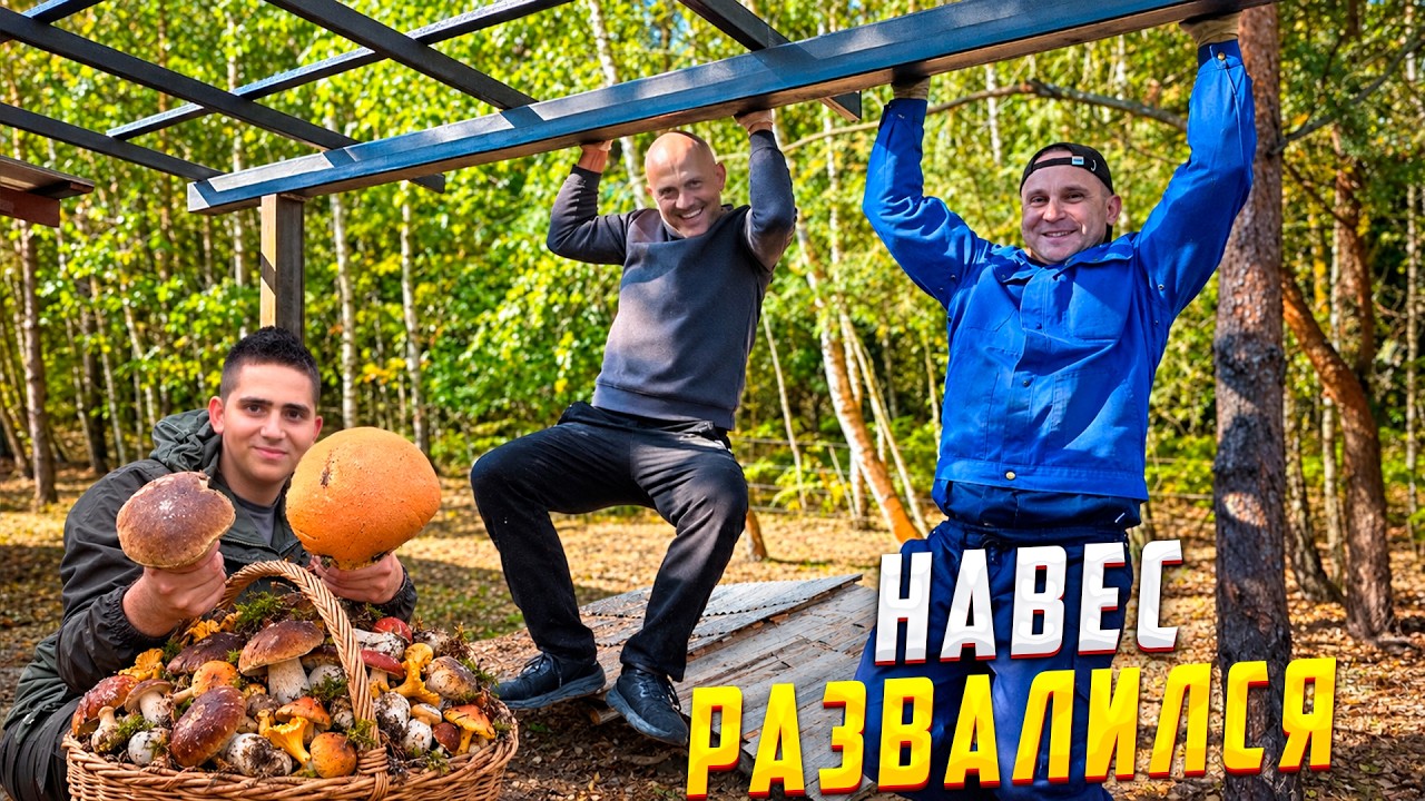 СТАРЫЙ НАВЕС РАЗВАЛИЛСЯ! Сварщик за 300 км приехал на помощь. Вечная прозрачна