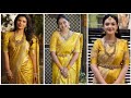 Yellow Saree Jewellery Styling Ideas 2025 Best Yellow Saree Makeup Look Yellow Saree Styling