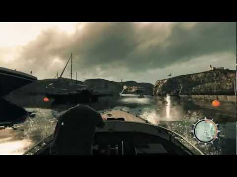 James Bond 007 : Blood Stone - Chasing Boat Gameplay