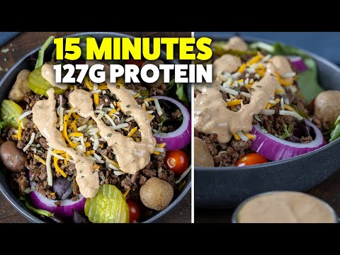 Easy High Protein Burger Bowls (with Healthy Special Sauce!)