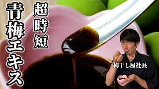 【梅仕事】青梅で超簡単梅エキスの作り方。健康効果はそのままに食べやすく！
