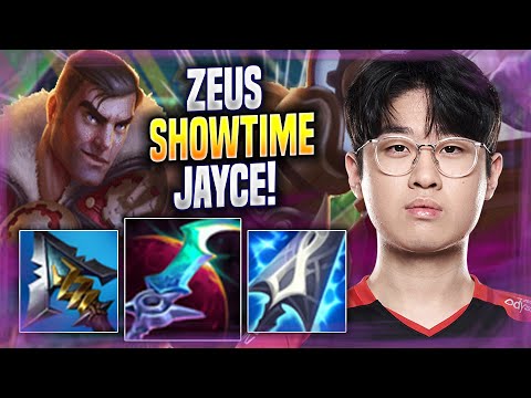 ZEUS SHOWTIME WITH JAYCE! - T1 Zeus Plays Jayce TOP vs Gangplank! | Season 2022