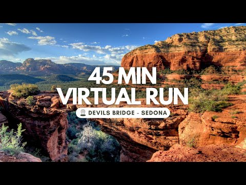 [4K] Sedona, Arizona Virtual Run | Devil's Bridge