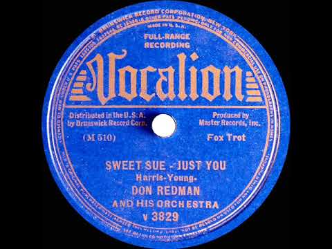 1937 Don Redman - Sweet Sue--Just You (instrumental)