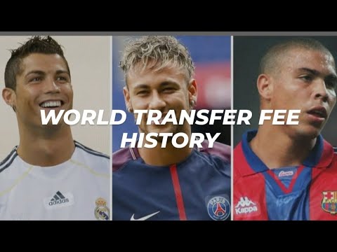 World Record Transfer Fee History (1980 - 2024). #football #transfer #transferswindows