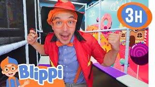 Blippi’s CandyLand Indoor Playground Adventure! 🍭 Ball Pit + Fire Station Fun! | Kids TV Shows