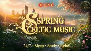Celtic Music Live 24/7 🍀 Relaxing Instrumental for Sleep, Study, Work & Meditation