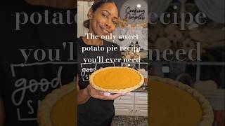 This sweet potato pie is irresistible 😍 #sweetpotatopie #recipe #thanksgiving #baking