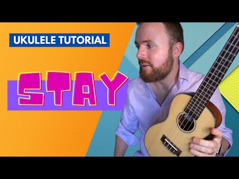 Stay - Justin Bieber & Kid Laroi (UKULELE TUTORIAL w. FINGERPICKING!)
