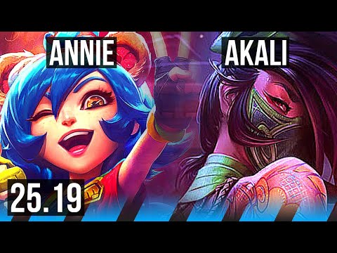 ANNIE vs AKALI (MID) | Legendary | EUW Master | 25.19