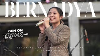 Download lagu BERNADYA - TERLINTAS - APA MUNGKIN - SATU BULAN [LIVE] | GENONTRACK mp3