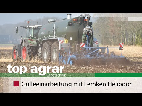 top agrar-Test | Güllenscheibenegge Lemken Heliodor | Fahrbericht | Gülleausbringung