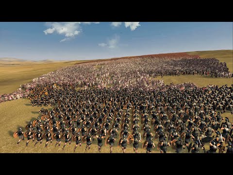 1.000 ACHILLES MYRMIDONS VS 20.000 PERSIANS - Total War ROME 2