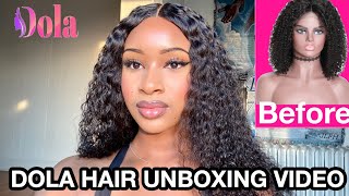 DOLA HAIR UNBOXING VIDEO + REVIEW | Watch Me Style A Wig From Dola Hair