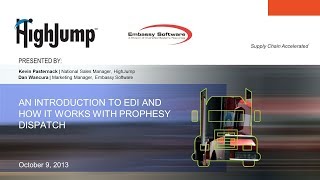 EDI for Prophesy Dispatch Webinar